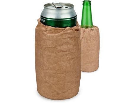 brown paper bag koozie